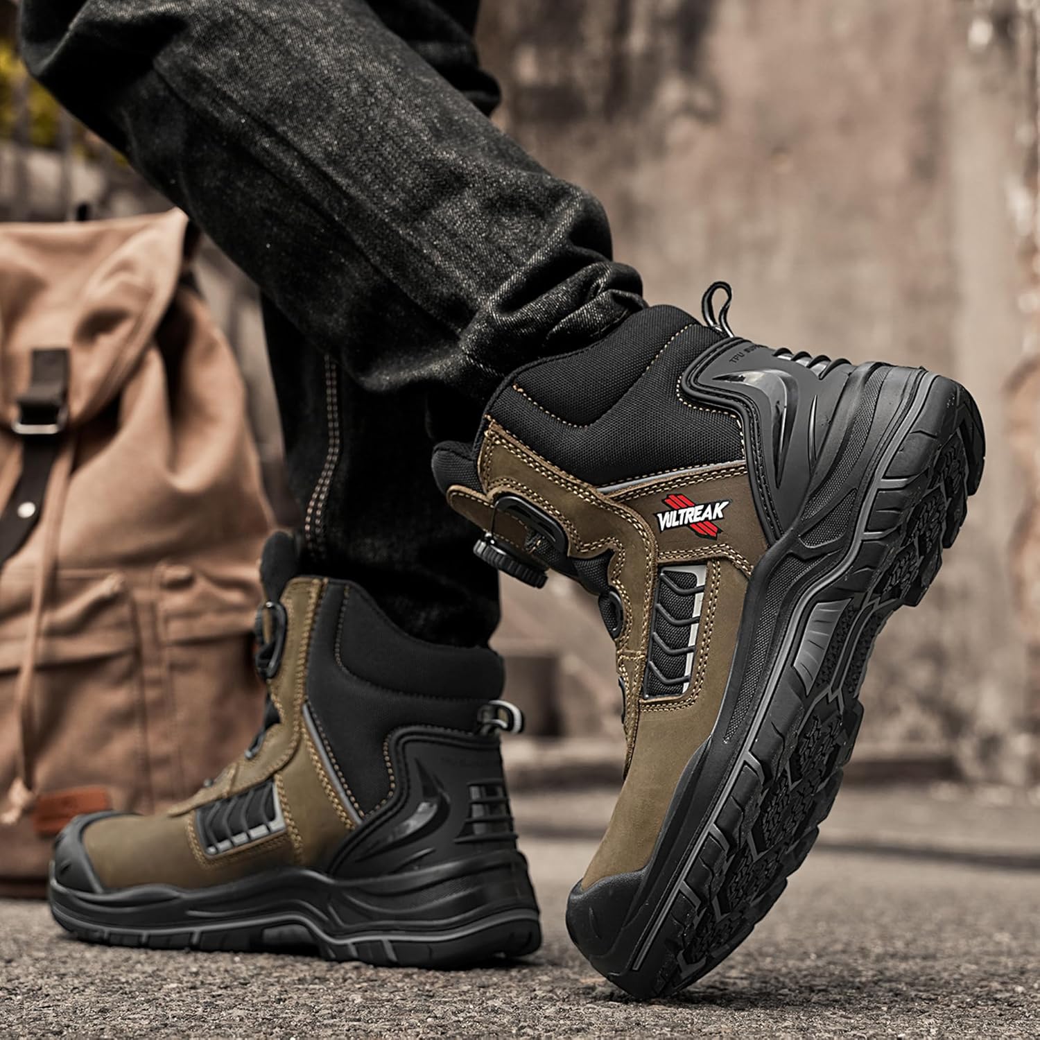 Composite Toe Work Boots for Men and Women – Exceeds Steel Toe Protection, Quick Fit System, Kevlar Puncture-Resistant Midsole, S3 HRO Certified, Heat-Resistant, Waterproof, Rubber Slip-Resistant Outsole, Safety Shoes for Industrial & Welding Use - Image 7