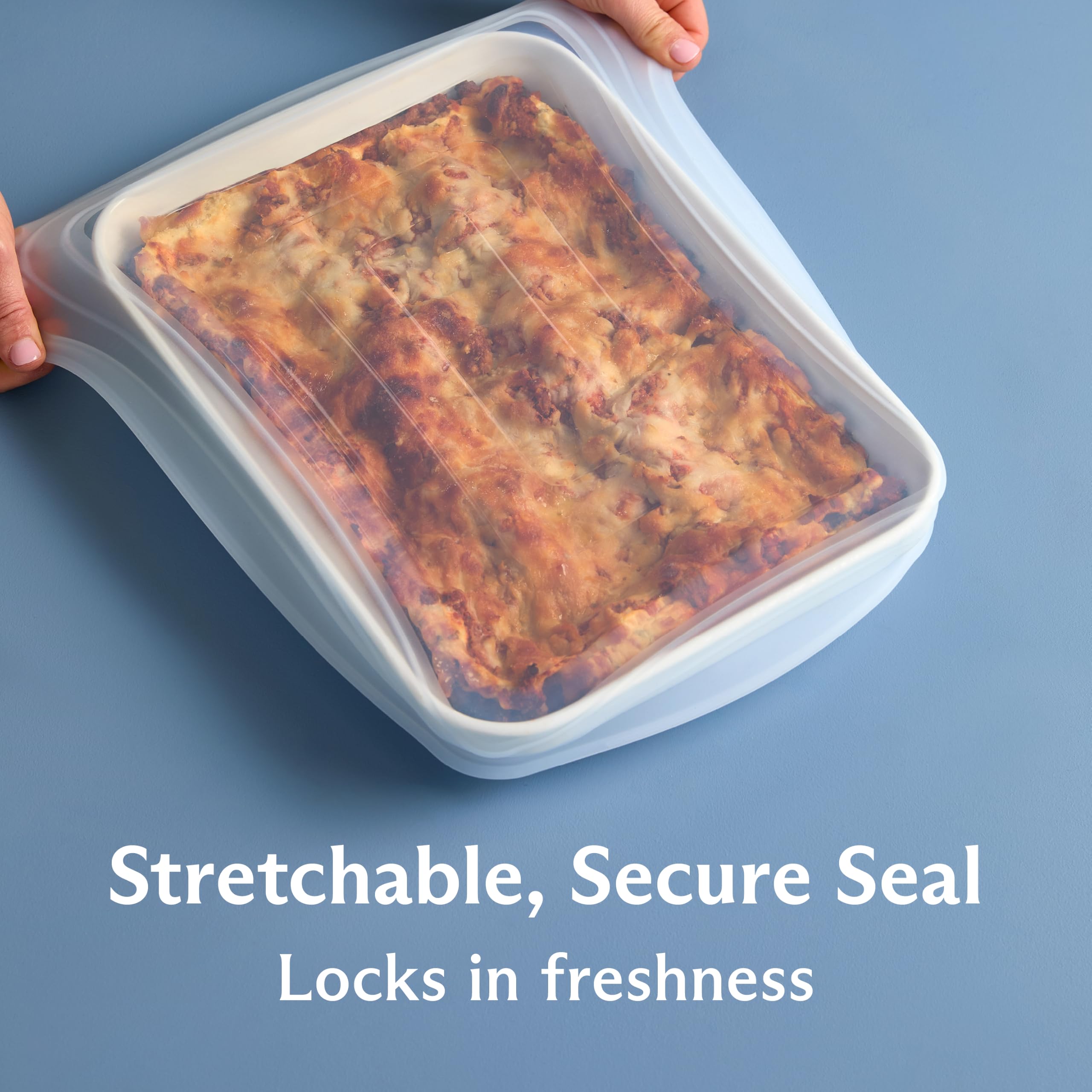 Stasher Silicone Rectangle Lid - Food Cover for 9x13 Pans -3