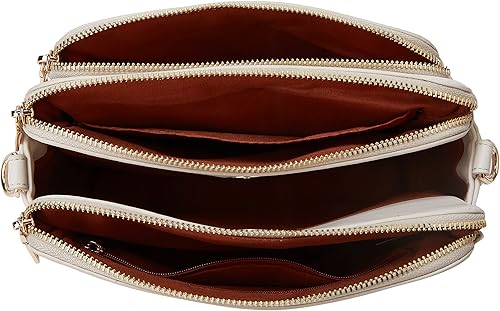 Miniatura 5 de Bolsos cruzados para mujer, bolso de hombro de tres capas, cuero vegano, múltiples compartimentos, bolsos, carteras, bolso de mano Hobo Clutch 2024