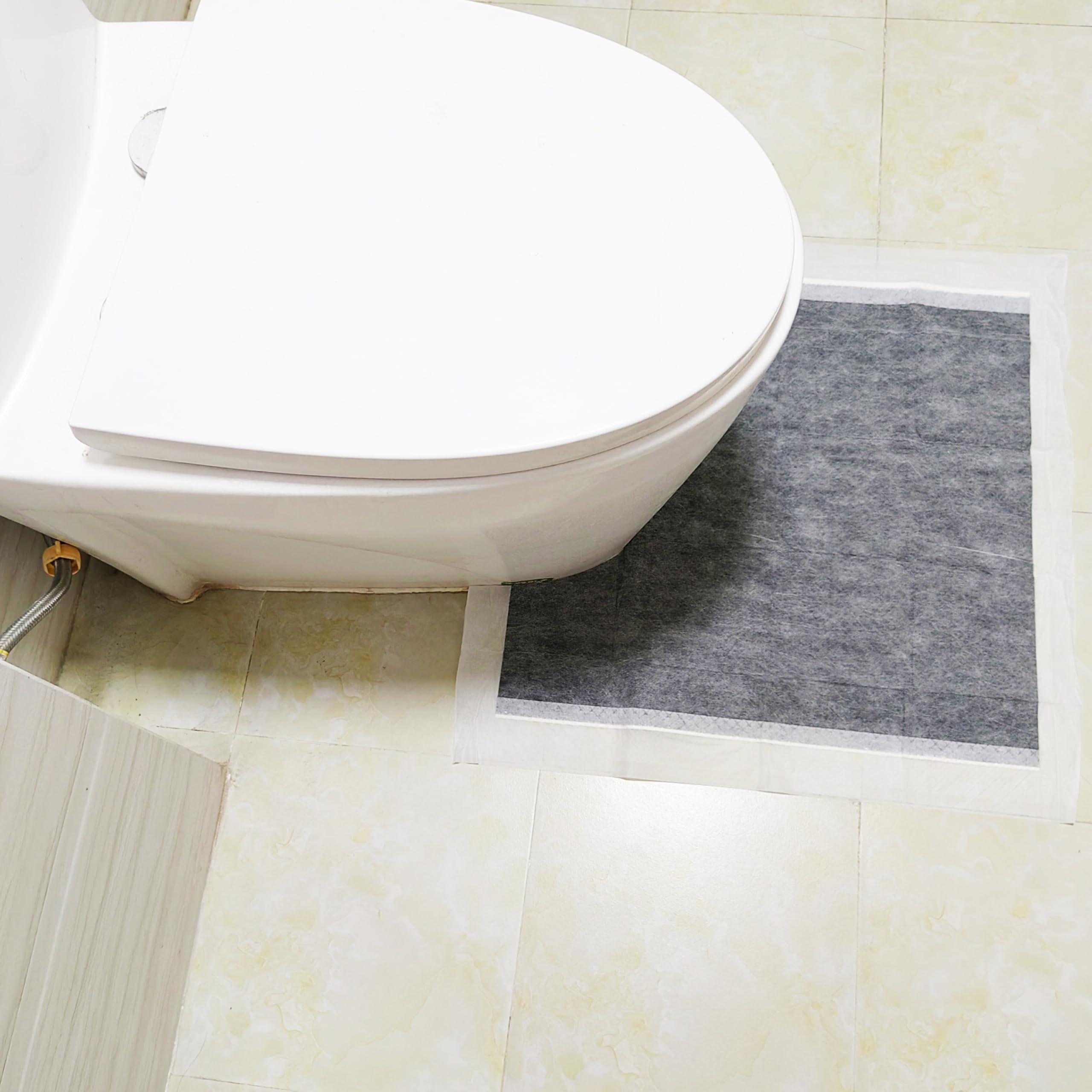 WC-Bodenschutz aus Urin, Einweg-WC-Matten bieten ideale Flüssigkeitsaufnahme, ideal für Toilettentraining oder um Ihre Böden sauber zu halten (Kohlematten)