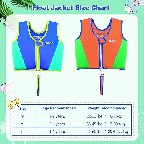 Miniatura 5 de Chaleco de natación para niños y niñas, flotantes, flotabilidad