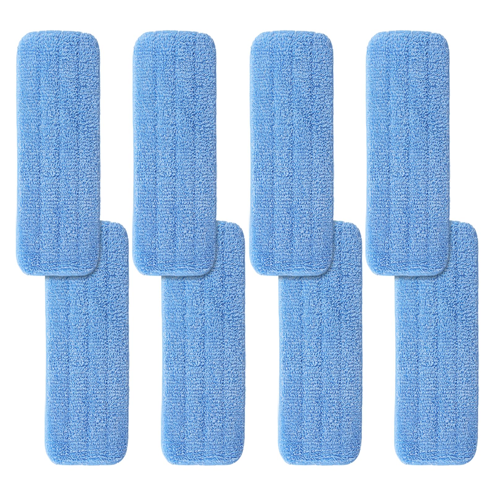 Photo 1 of 12" Microfiber Pad for Rubbermaid Commercial 12 Inch Mop Head - 8 Pack Replacement Wet & Dry Commercial Reusable Cleaning Mop Refills Fit for Any Microfiber Flat Mop System 12"