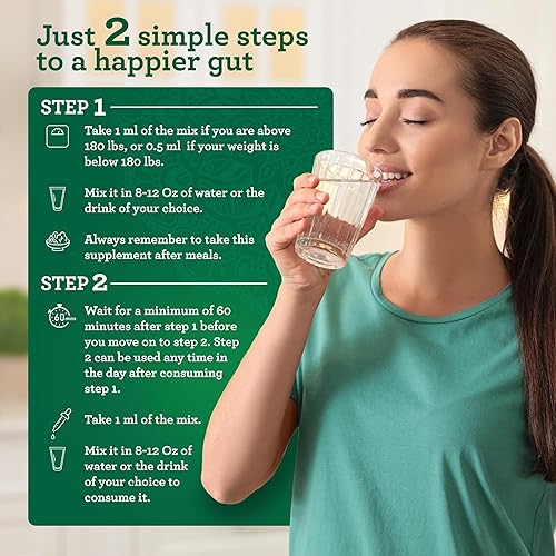 Miniatura 2 de GuruNanda Kit de 2 pasos Gutcleanse - Suplemento dietético para ayudar con la digestión - Mezcla de ácido fúlvico, ajenjo, clavo y extracto de neem,