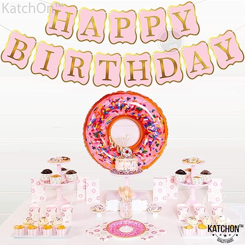 Miniatura 8 de KatchOn, Cartel rosa de feliz cumpleaños  10 pies, NO DIY  Decoraciones de cumpleaños para mujeres y niñas  Fondo de pancarta Hbd para decoraciones