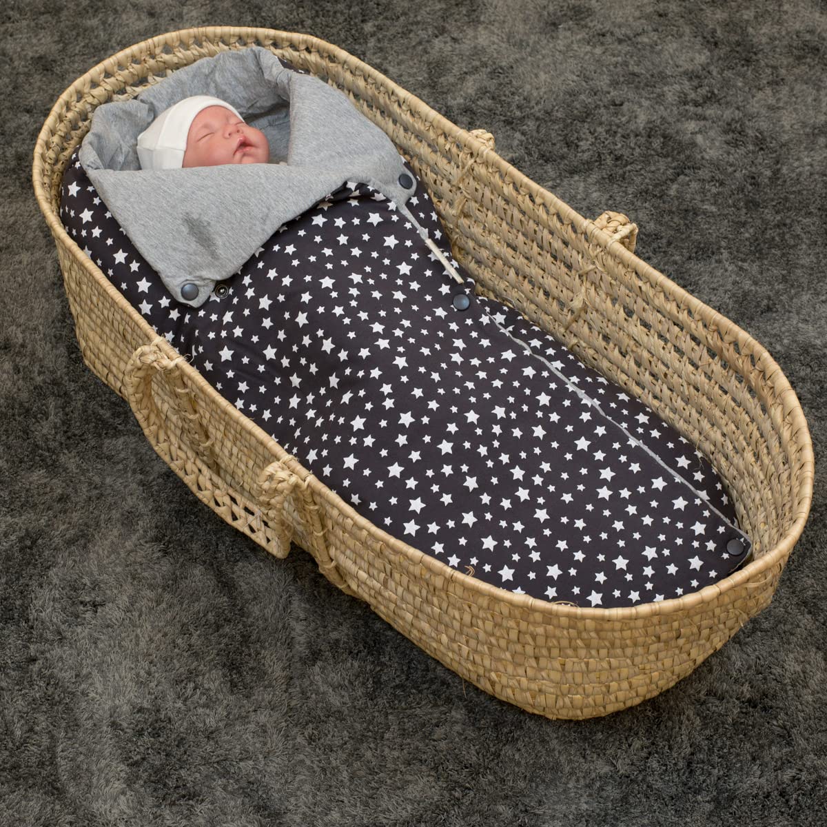 JYOKO Kids Saco para capazo (Winter Sky, Algodon)