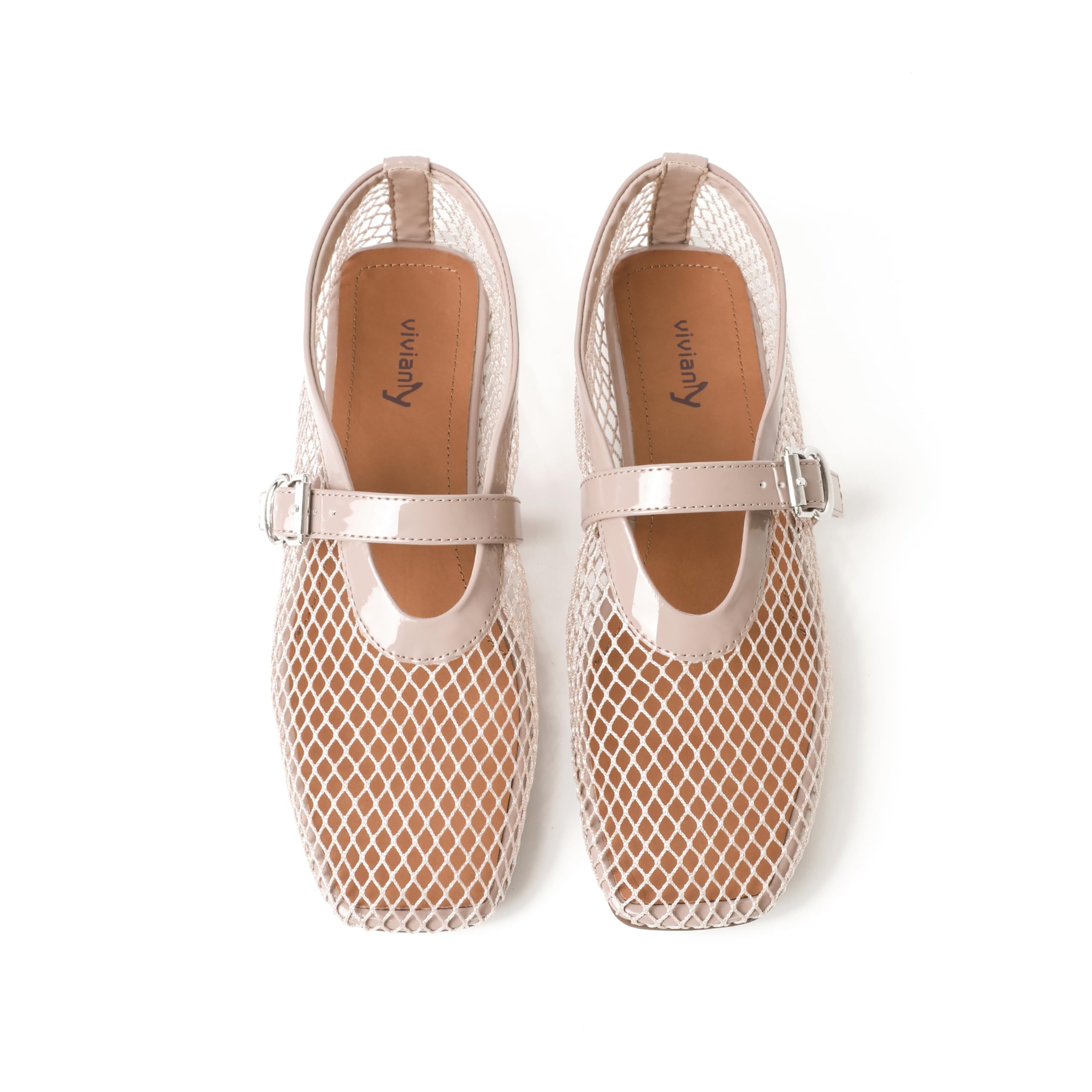 vivianly Mesh Ballet Flats