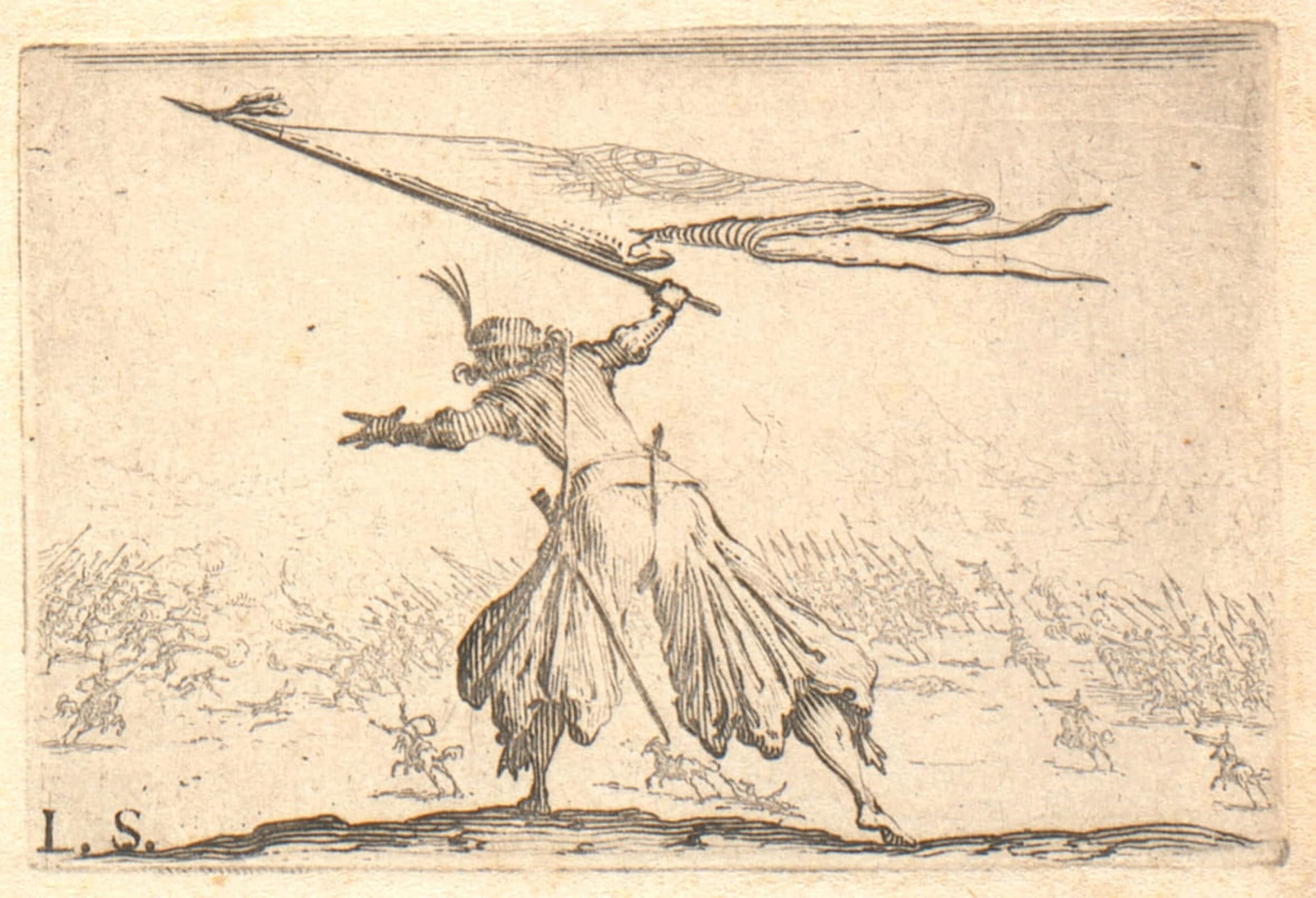 SERENDIPITP Retro Picture Poster Wall Art Pictures Painting Capriiicci Di Varie Figure by Jacques Callot Wall Art Canvas Print for Wall Decor 60x90cm