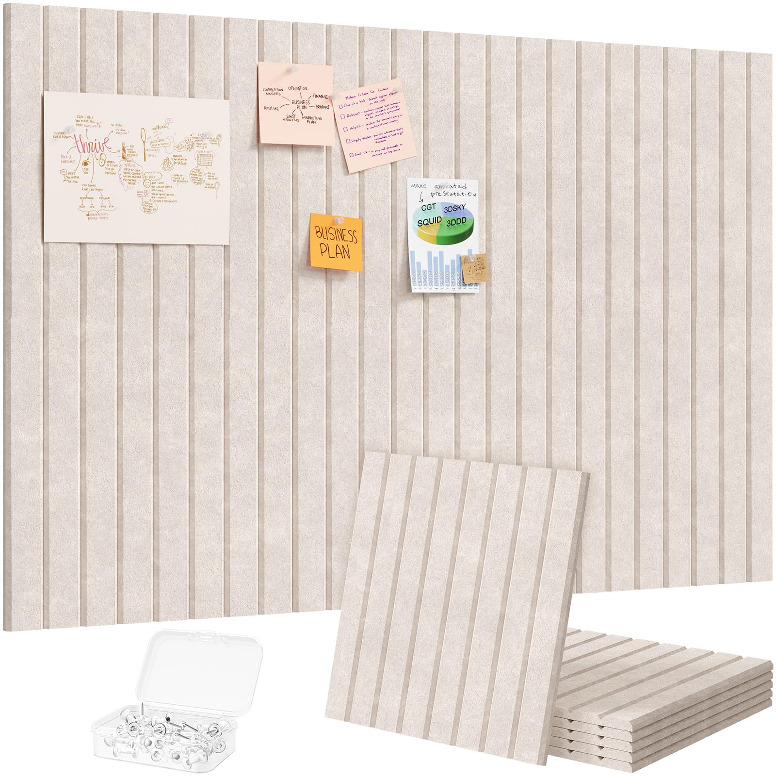 Lifewit Felt Slatted Bulletin Board