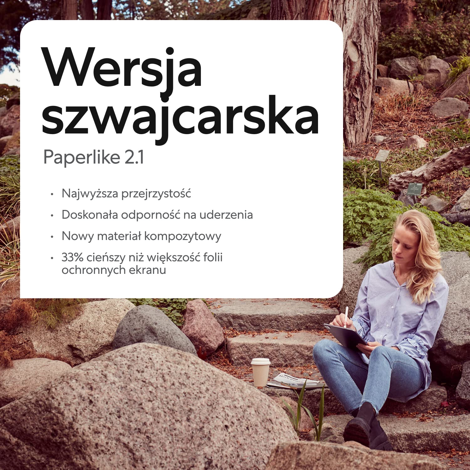 Paperlike 2.1 (2 sztuki) na iPad iPad Pro 13” (2024) - przezroczysta osłona ekranu do notowania i rysowania jak na papierze | (poprzednia wersja) zapewnia autentyczne wrażenie papieru
