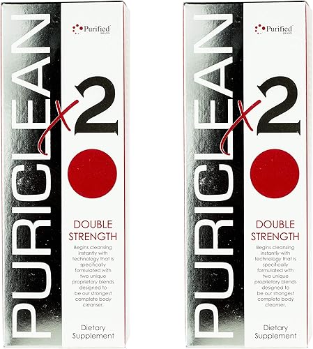Wellgenix Puriclean x2 Detox Cleanse - Limpiador profundo de doble fuerza - Formulado con dos mezclas exclusivas patentadas para el limpiador más