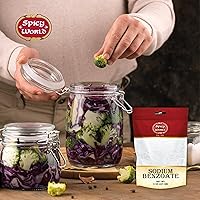 Vista 5 de Spicy World Benzoato de sodio 8 onzas - 99% USP/FCC grado, aditivo y conservante