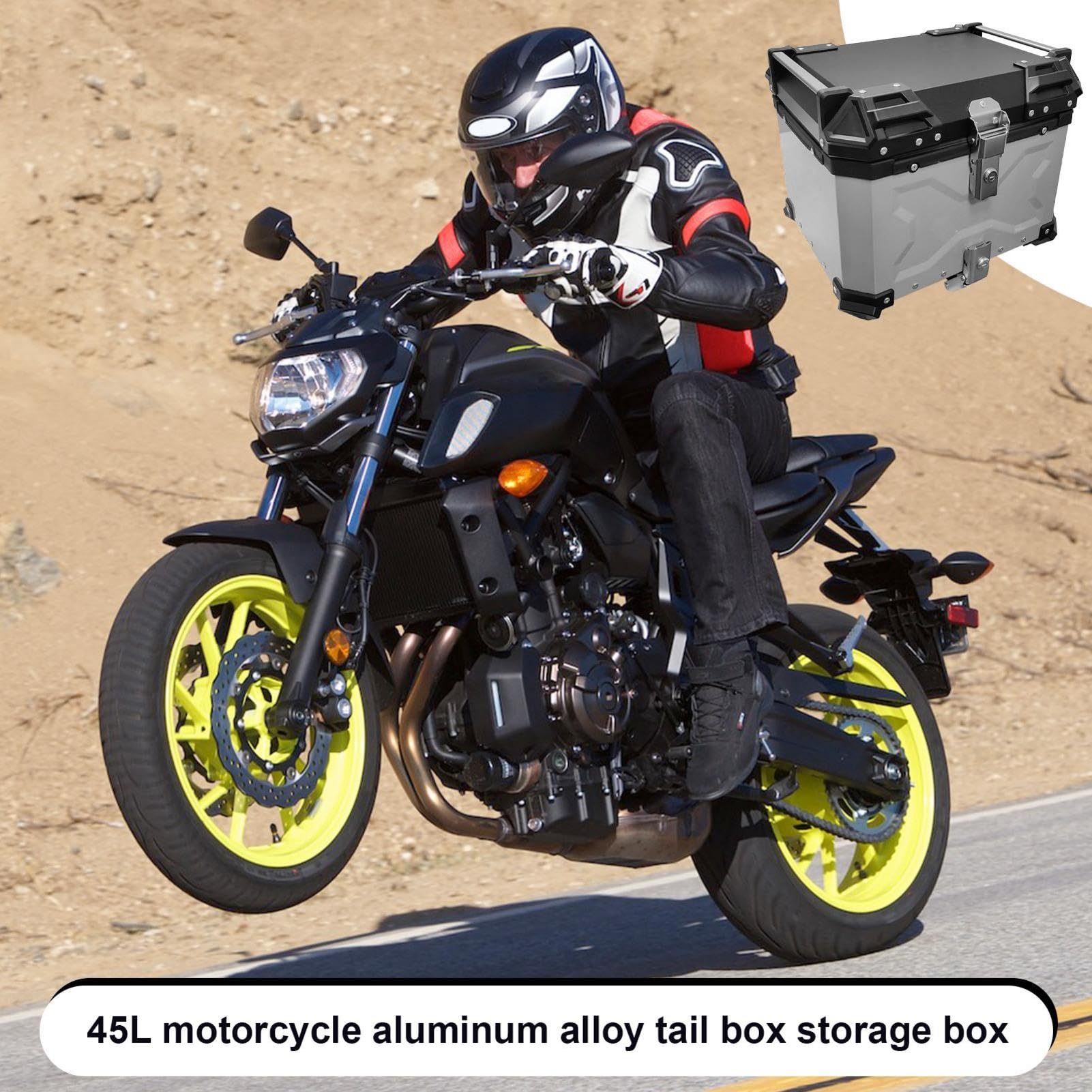 GENERIC Top Case Moto | de cola de motocicleta | Top Case impermeable