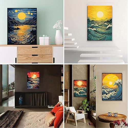 Miniatura 5 de DOTSOPS Paquete de 6 piezas de pintura de diamante 5D para bricolaje, kit de pintura para adultos, manualidades para niños, principiantes, arte con