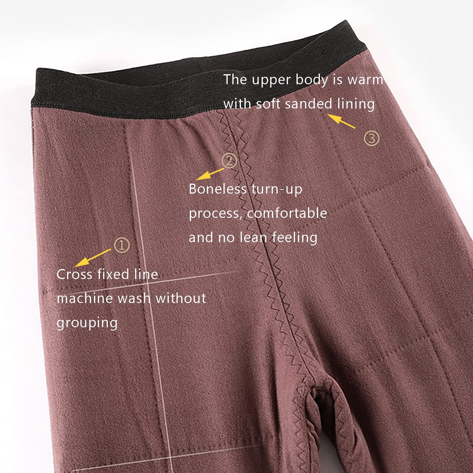 G&F Donna Calzamaglia Termica Caldo Leggings Pantaloni Leggero Biancheria Intima Strato Inferiore