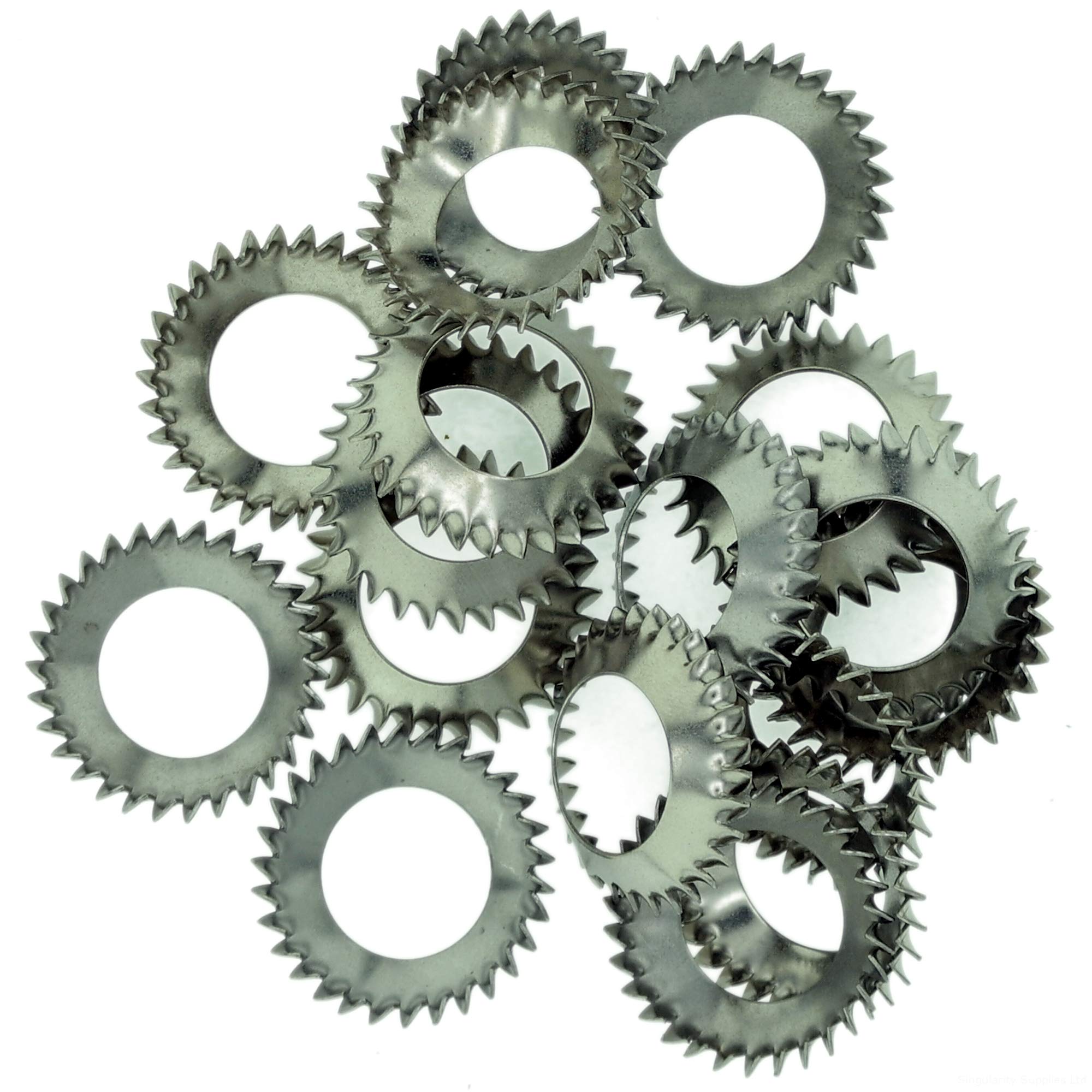 Singularity Supplies Silver M10 (10Mm) Shakeproof Washer (Countersunk External) - Stainless Steel (A2) (Pack Of 20)