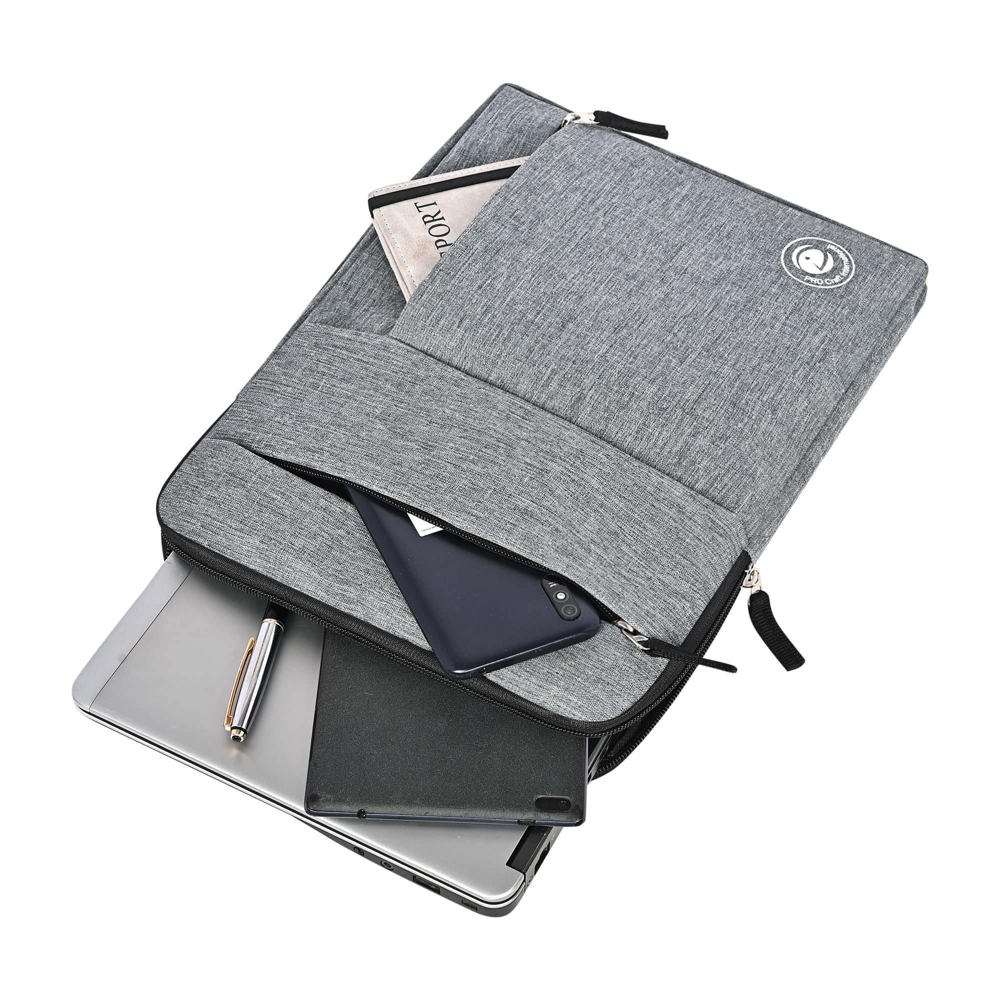 PRD Craft International Water Resistant Sleeve Cover Case for 15 Inches Inch Laptops & Notebook (Grey) (B0D3F1M36K) Amazon Price History, Amazon Price Tracker
