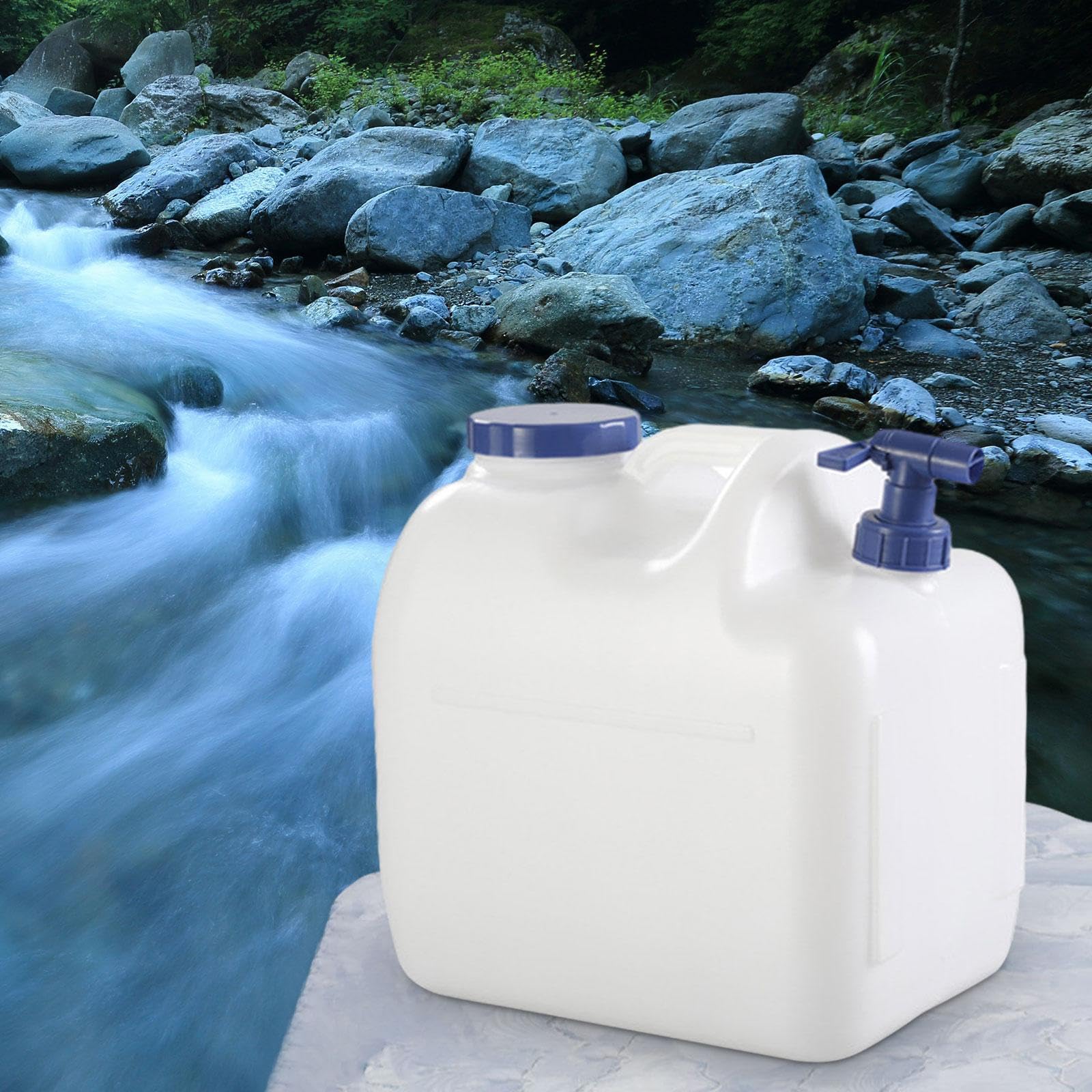 rockible Camping Wasserkanister, Wassertank, Große Flasche mit Integriertem Reservoir, für Den Outdoor Einsatz Als Eimer Im Auto