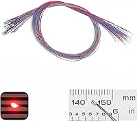 Vista 12 de 25 LED SMD 0805 pre-cableados (modo de luz: luz blanca intermitente) diodo emisor de luz micro LED + con accesorios de montaje
