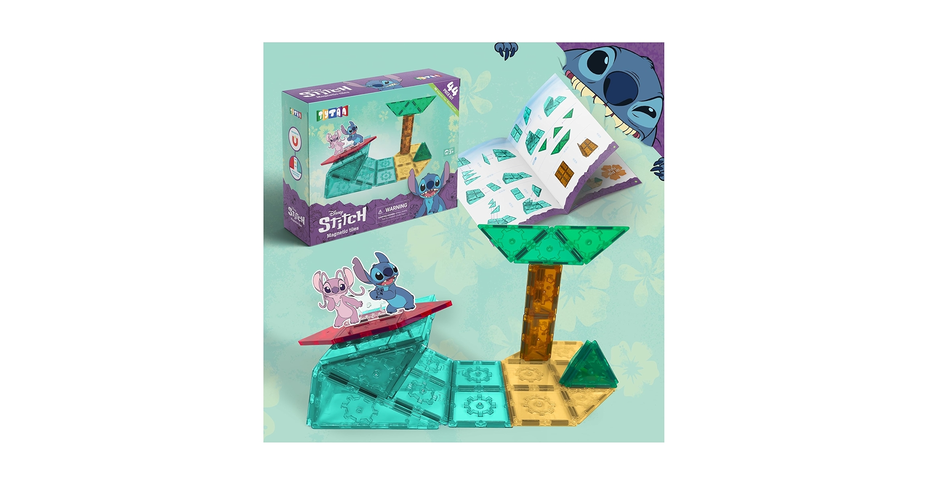 Amazon.com: Tytan Official Disney Stitch Magnetic Tile Set