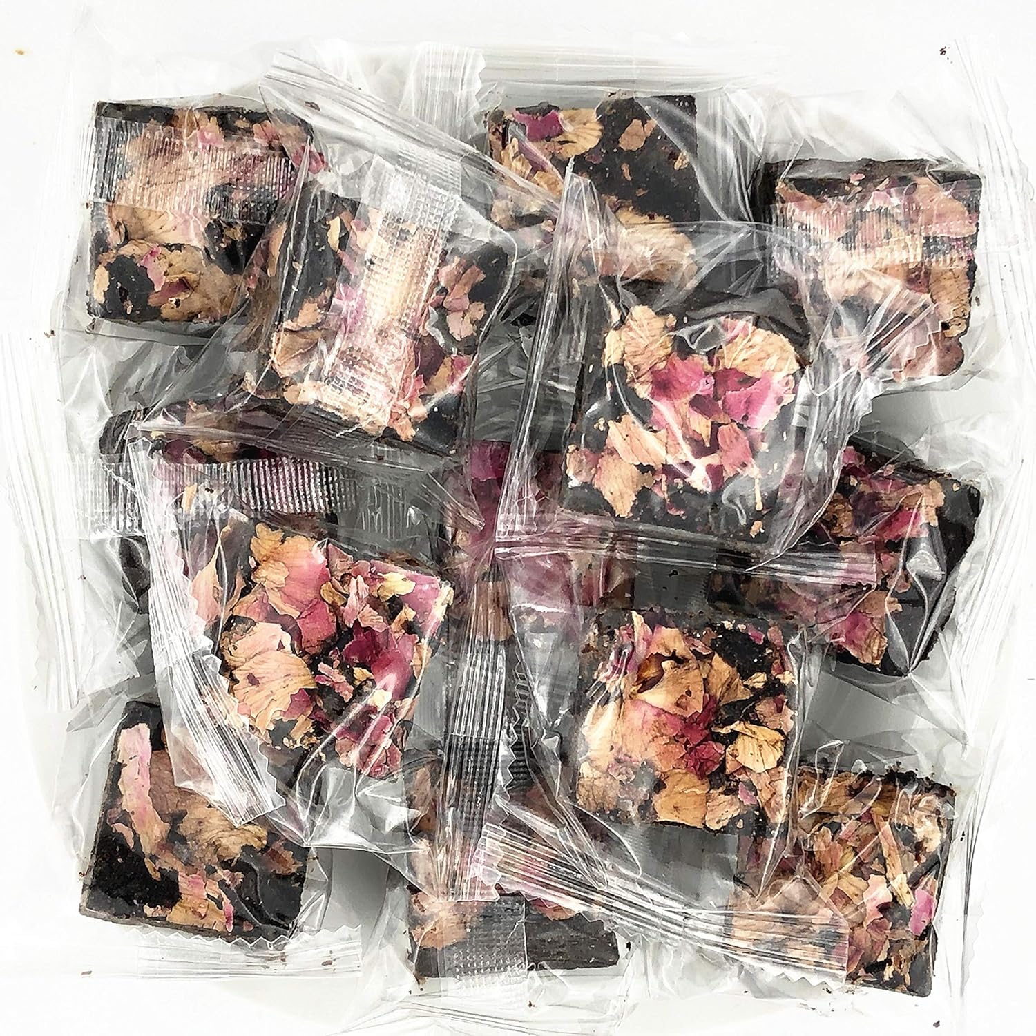 Greenlike Brown Sugar Rose/Ginger/Motherwort Tea Black Sugar Cubes 原味/玫瑰/姜片/益母草/黑糖20 Packs (Rose 玫瑰黑糖)