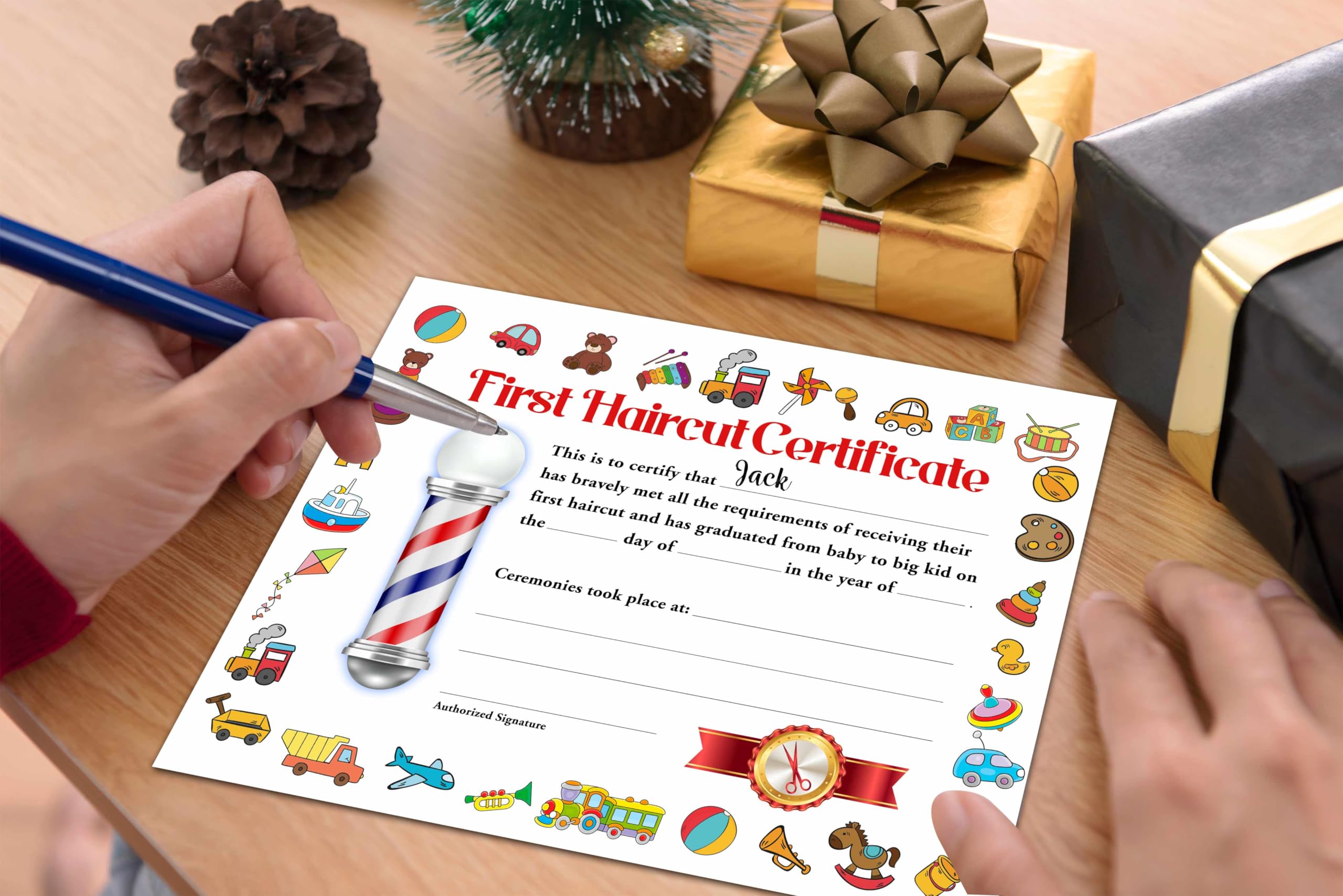 Certificado De Mi Primer Corte De Pelo, Primer Corte De Pelo Para