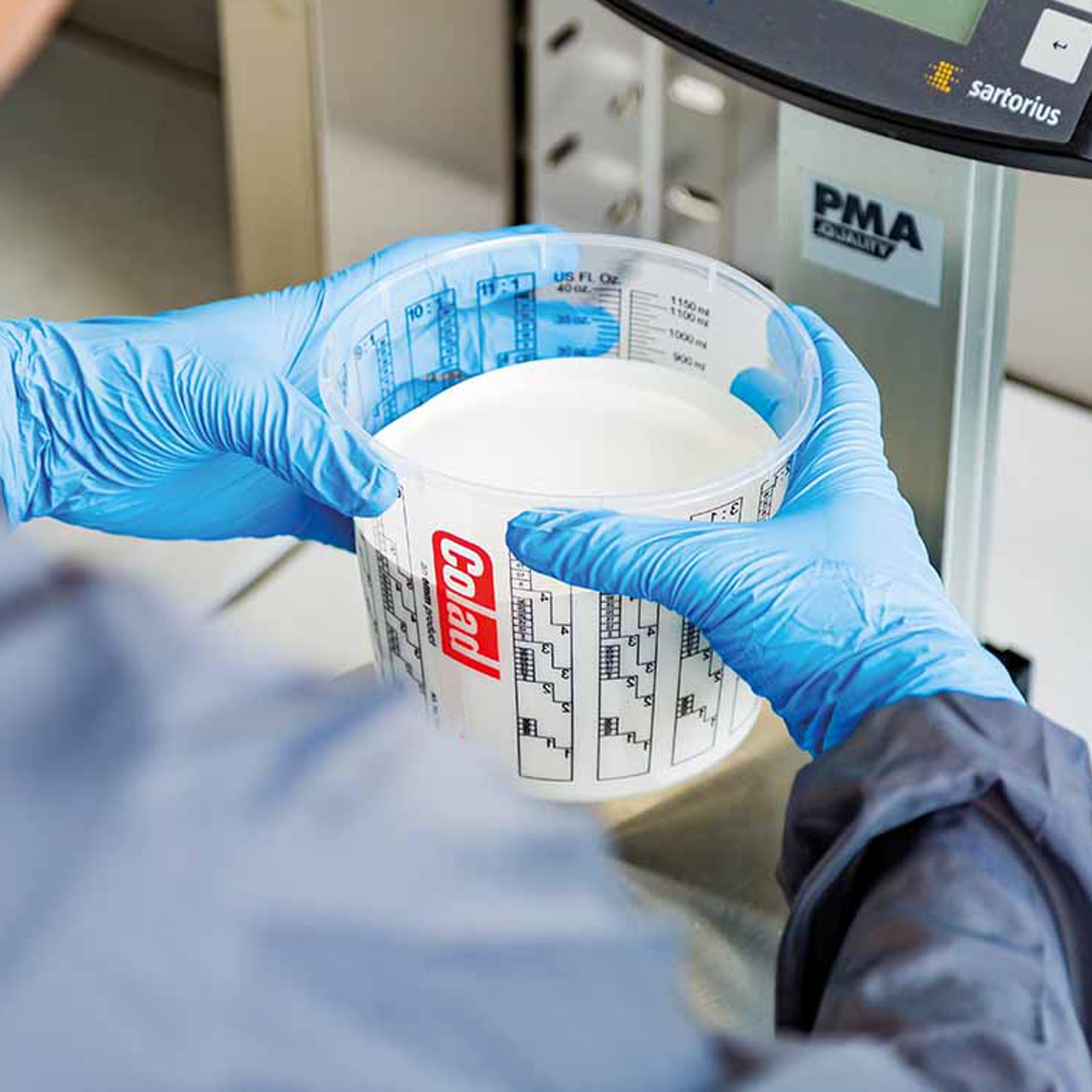 Colad, 10 contenitori con scala graduata, per vernice, 1400 ml, senza coperchio