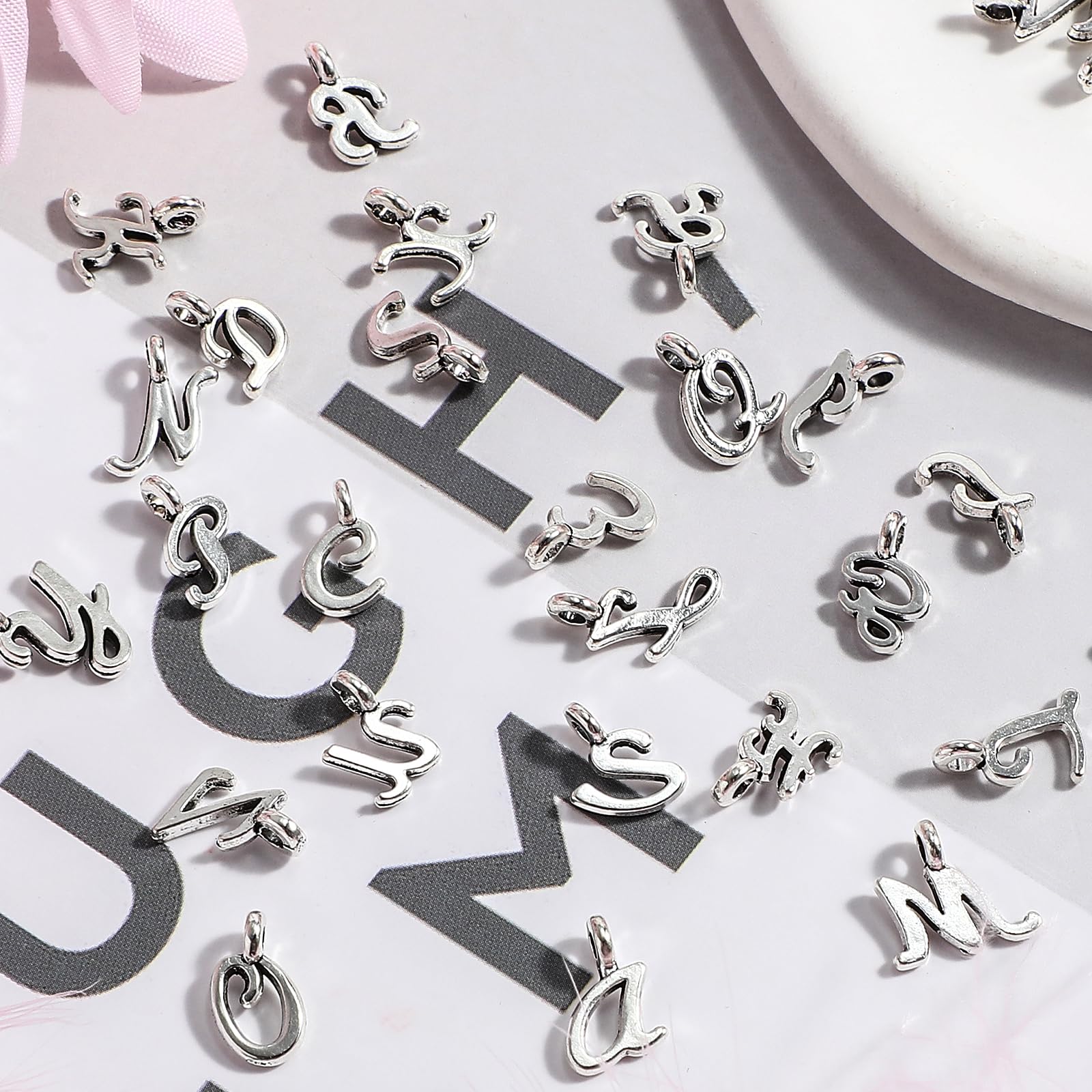 Grevosea 156Pcs/6 Sets Letter Charms - Image 3