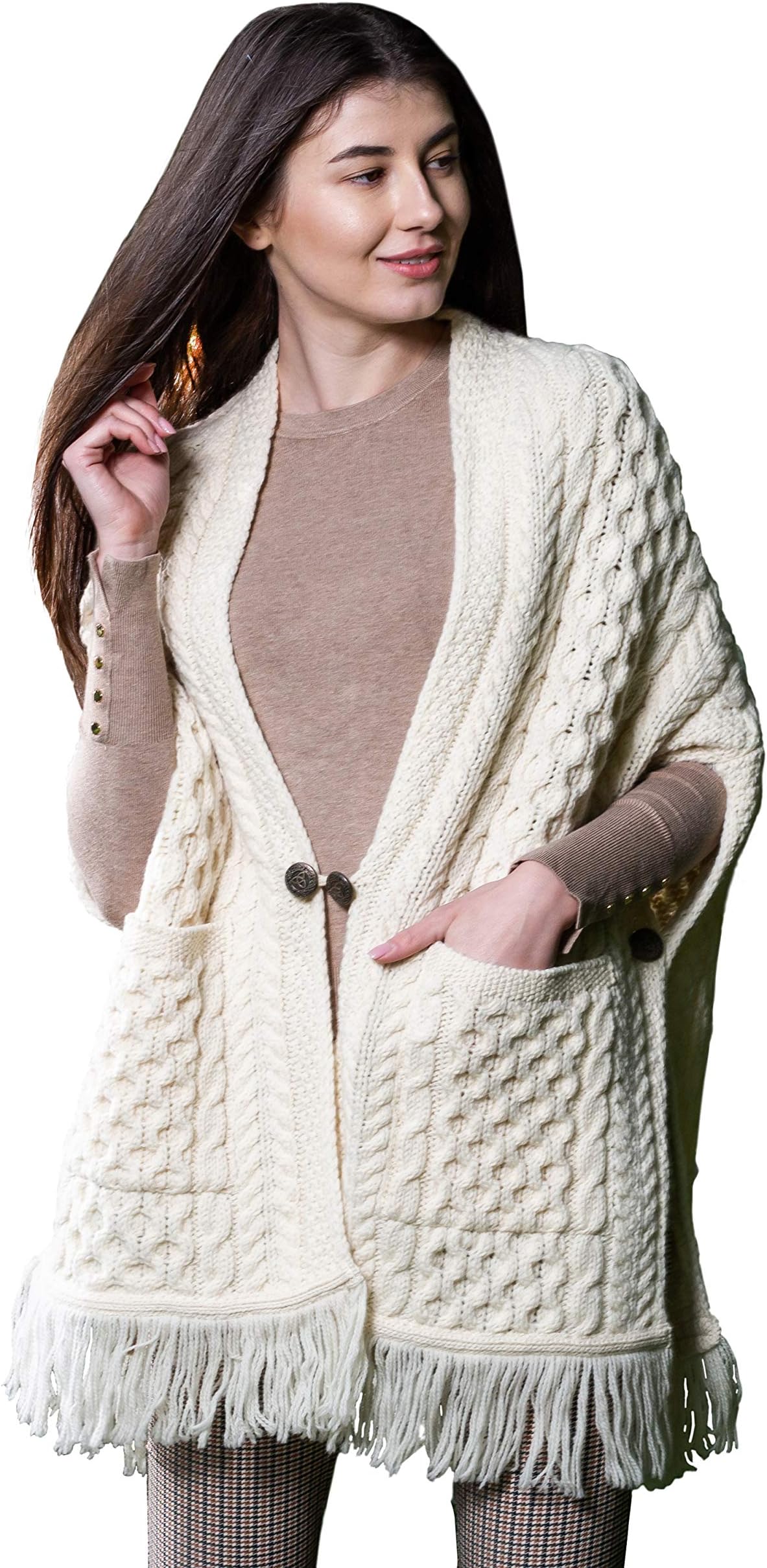 Pockets Shawl Cardigan