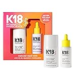 K18 Molecular Repair Minis Kit, Leave-In Molecular Hair Mask + Lightweight Repair Oil, Repairing Hair Duo to Strengthen + Smooth Frizz, Suitable for All Hair Types, Travel Size Kit