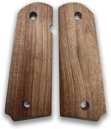 Miniatura 3 de Empuñaduras de madera 1911, accesorios 1911, agarres de corte de seguridad Ambi 1911, tamaño completo 1911, para Ruger, Colt, Kimber, Tauro y se