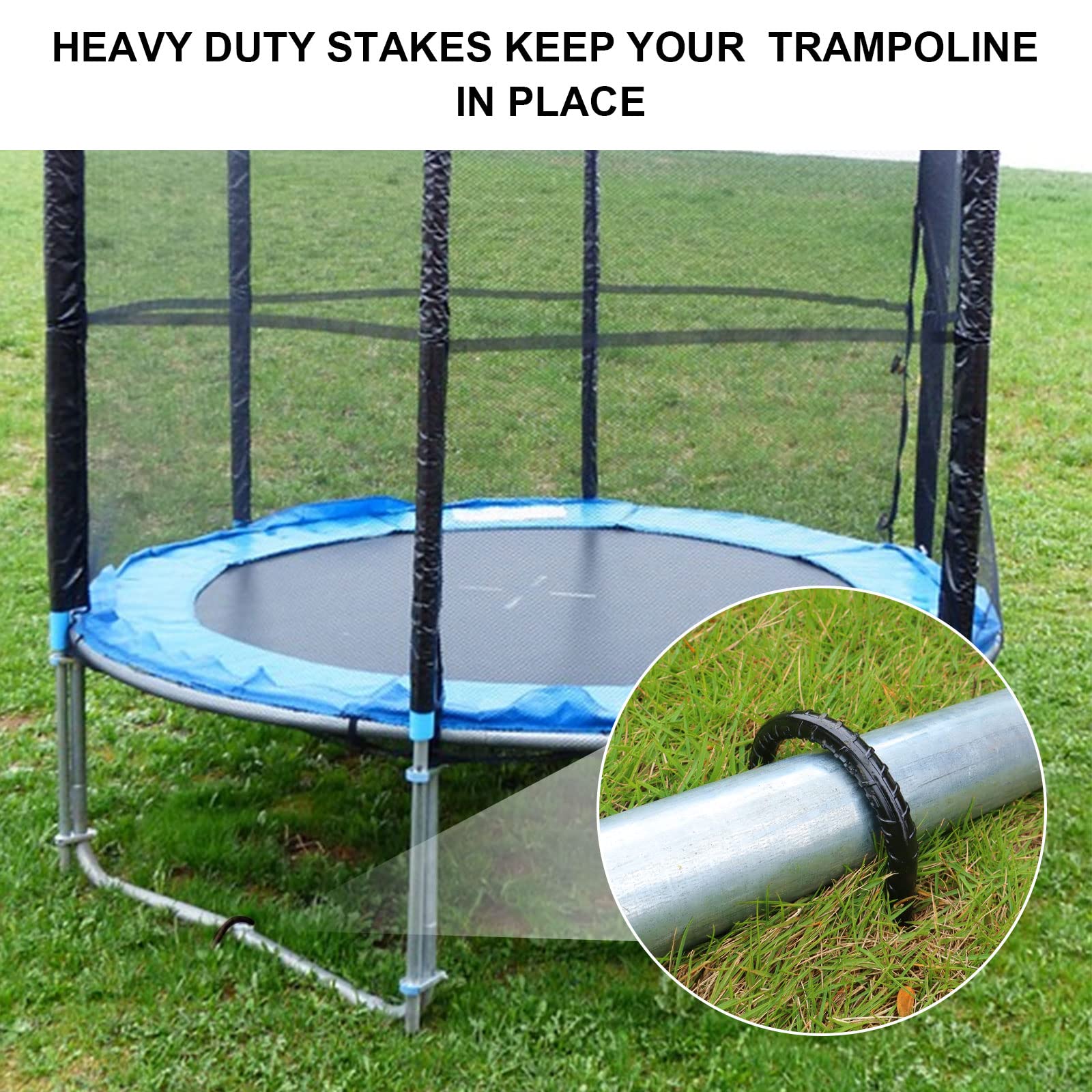 Bodenanker, erdanker bodenanker, Trampolin Zubehör, Zeltheringe Heringe, heringe erdnägel stabil (8-teiliges Set)