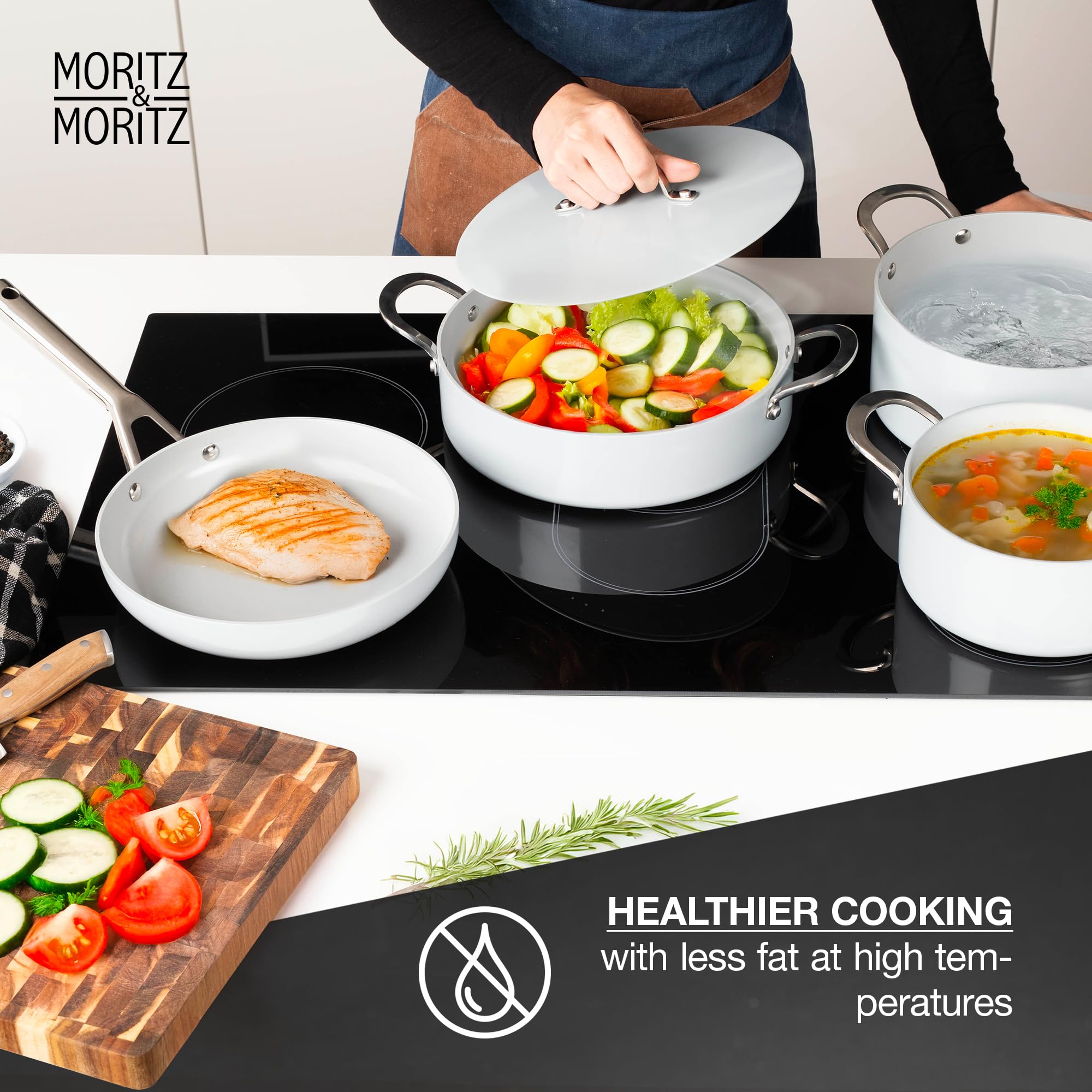 Amazon.com: 7-Piece Cast Aluminum Cookware Set | Pots and Pans