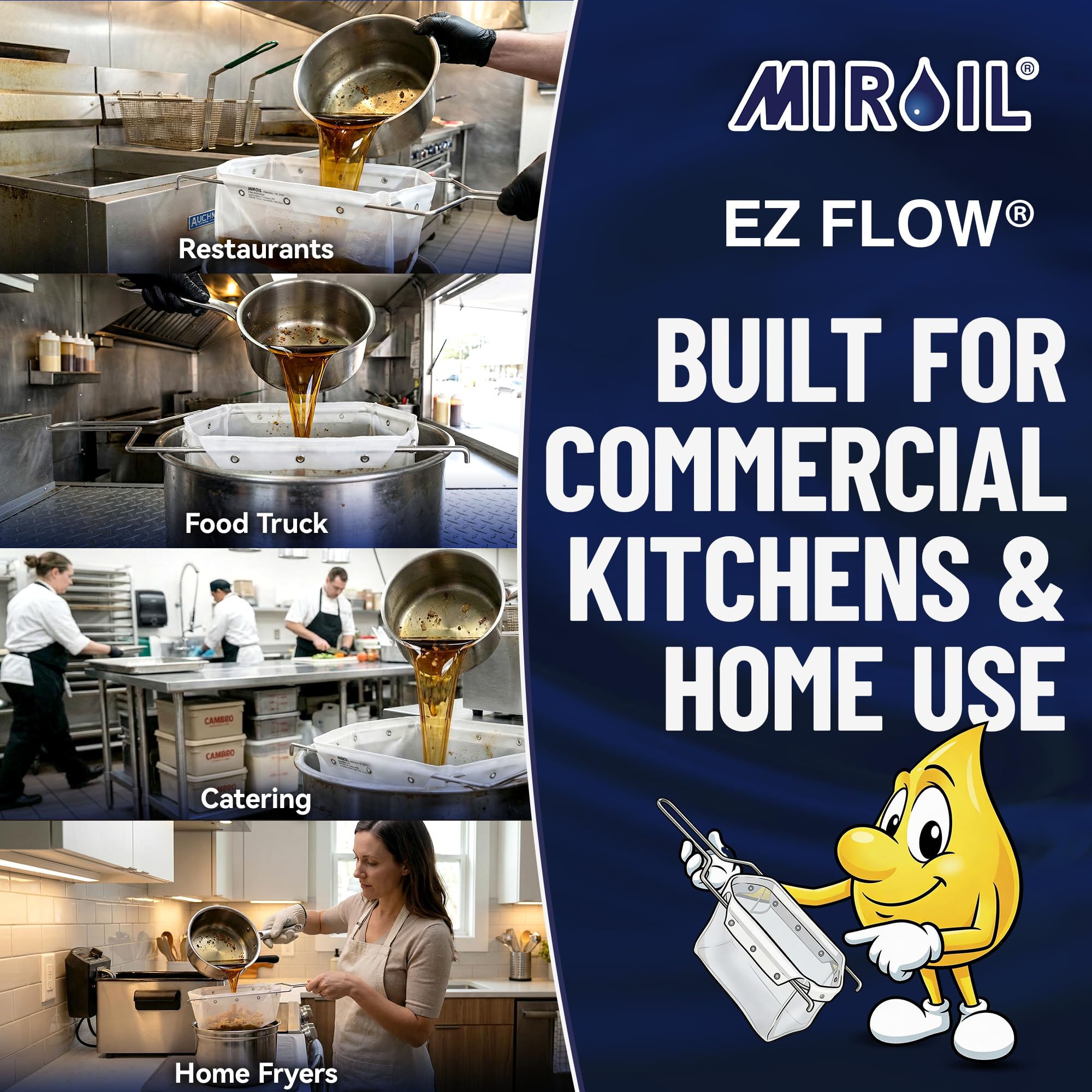 Miroil RB6PS Part 12852 EZ Flow - Bolsa de filtro para aspiradora