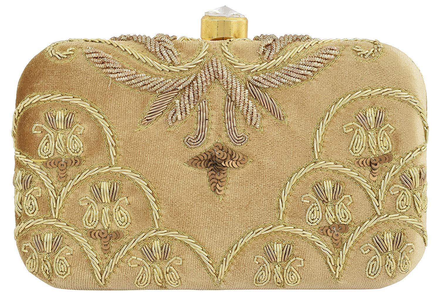 See full amazon price history chart for TOOBA Womens Velvet Hand Embroidered Bridal/Casual Box Clutch (Beige) TOOBA Womens Velvet Hand Embroidered Bridal/Casual Box Clutch (Beige) (B07NYXVV8F) Amazon Price History, Amazon Price Tracker