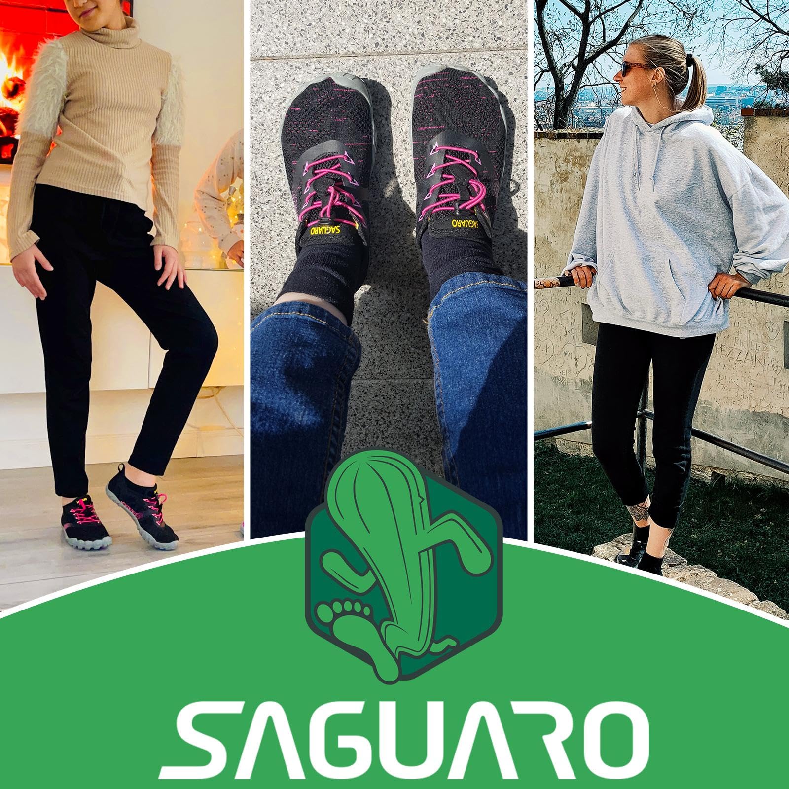 SAGUARO Scarpe Minimaliste Comode Morbide Scarpe Barefoot Leggere e Antiscivolo,Unisex-Adulto