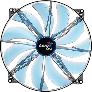 AeroCool Silent Master EN55642 - Ventilador de refrigeración LED azul de 7.874 in