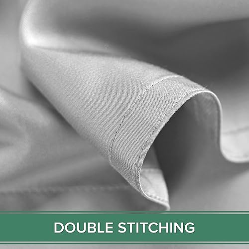 Miniatura 8 de Juego de sábanas de bambú puro, juego de 4 piezas, 100% bambú orgánico, increíblemente suave, se adapta a colchones de hasta 16", 1 sábana bajera, 1