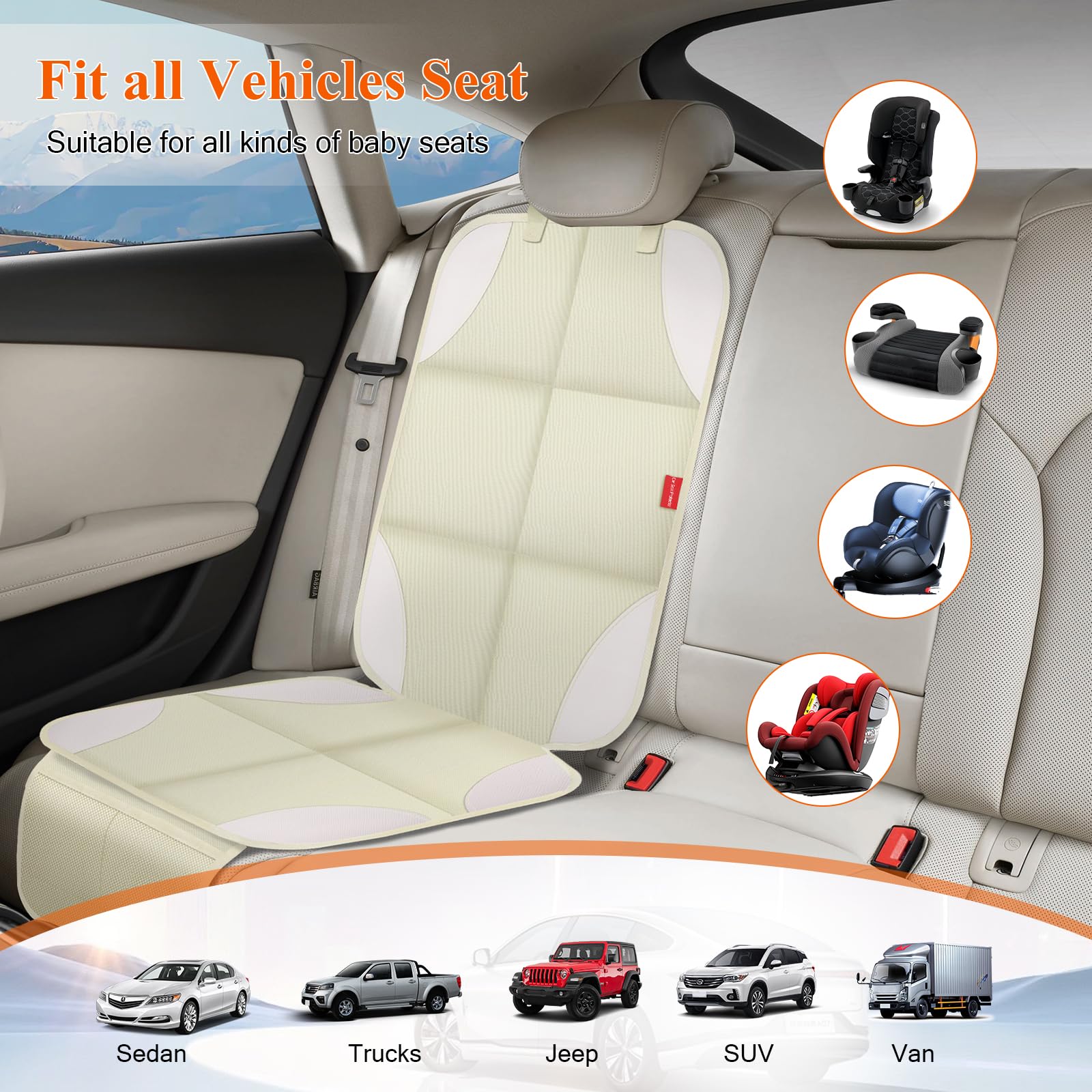 Dilwe Ceinture De Sécurité Enfant Ajustable Pour Siège Auto (Rose) - Auto