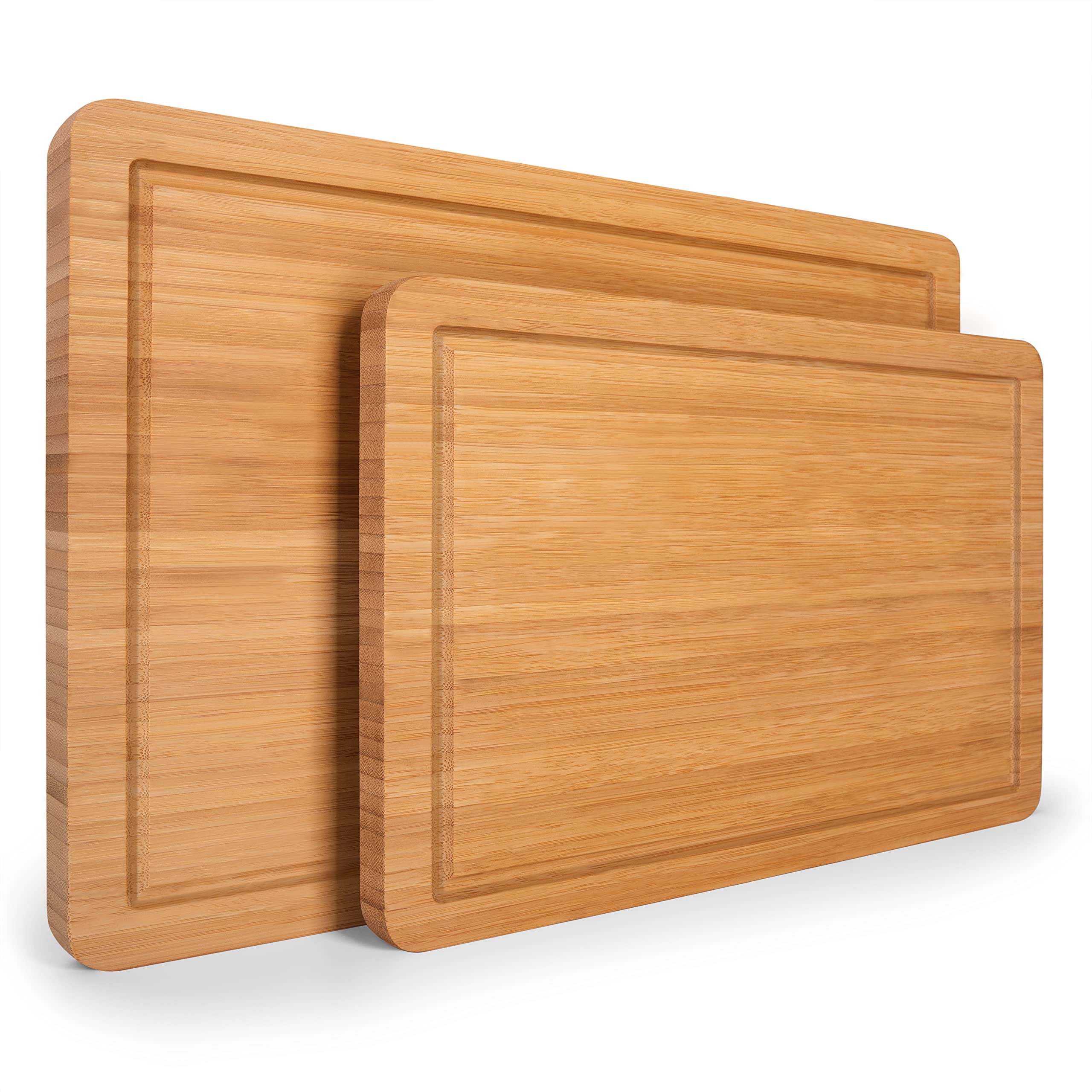 Blumtal Tabla De Cocina 100% Bambú - Tabla de Cortar de madera Resistente, Antiséptica, 43,5 x 29,5 cm