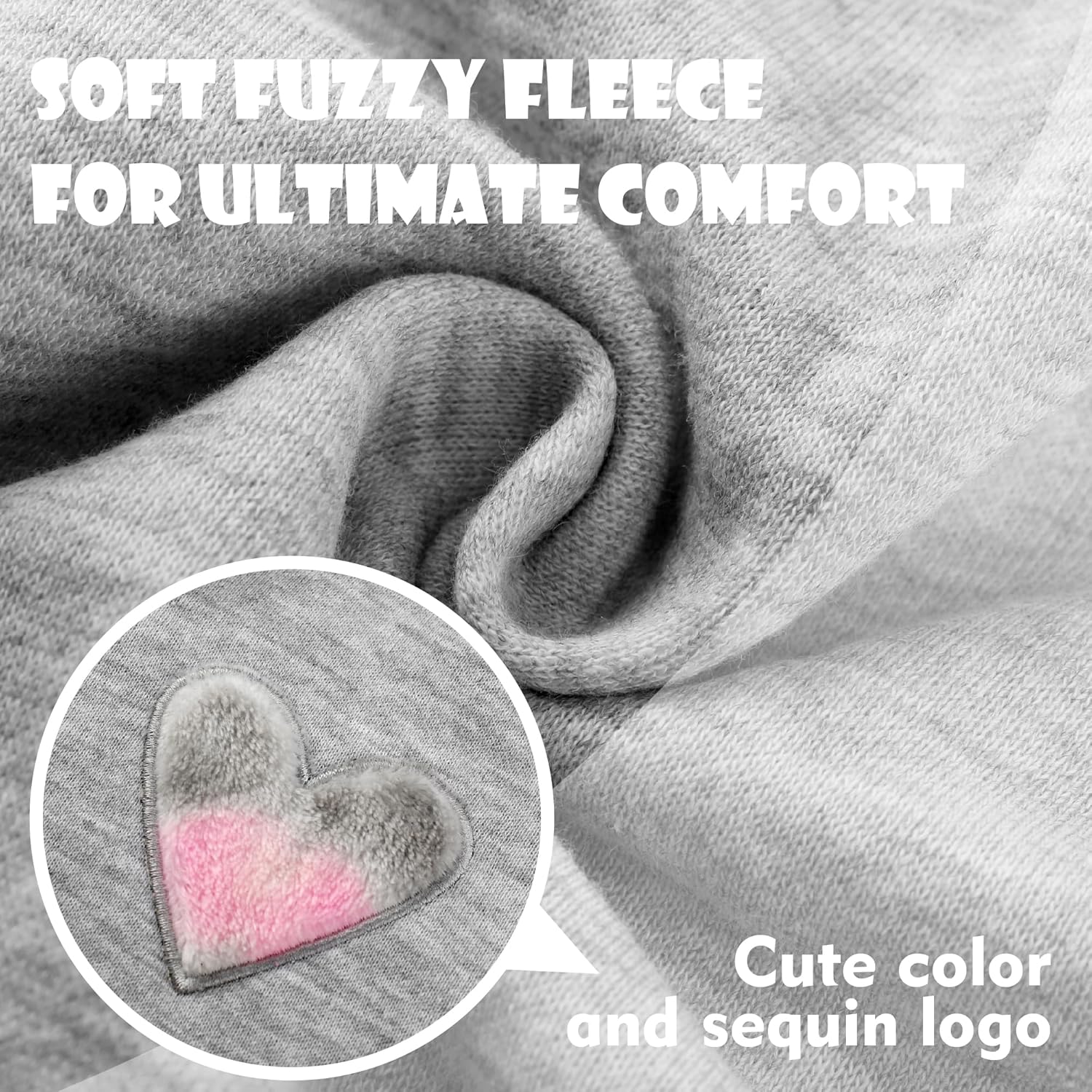 V.&GRIN Girl Zip up Hoodie Sweatshirt Soft Fuzzy Fleece Jacket with Pocket for Girls 5-16 Years - Image 5