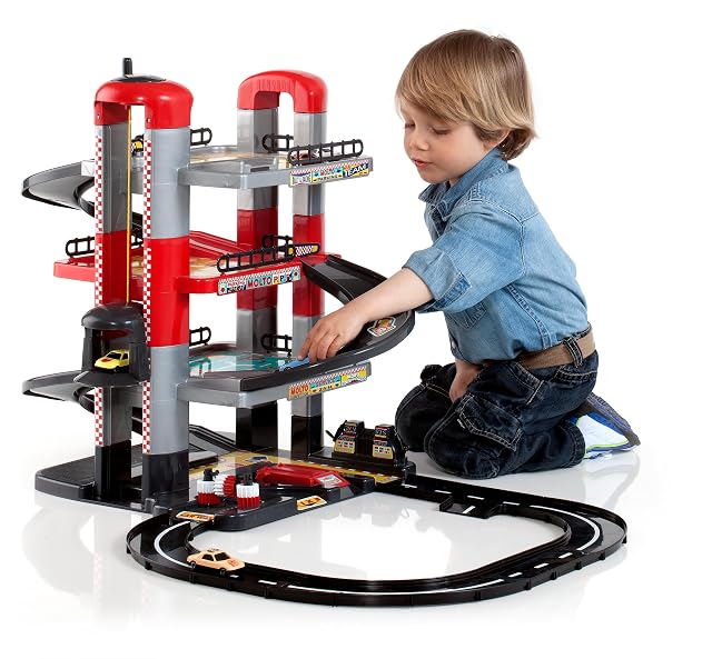 MOLTO - Parking Infantil de 4 Plantas con Pistas y Accesorios, Parking Coches Juguete, Pista de Coches…