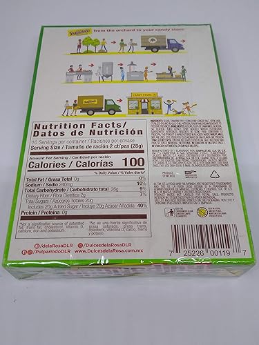 Miniatura 2 de Pulparindo con sabor a sandía (20 piezas)  10oz por De La Rosa. por de la Rosa