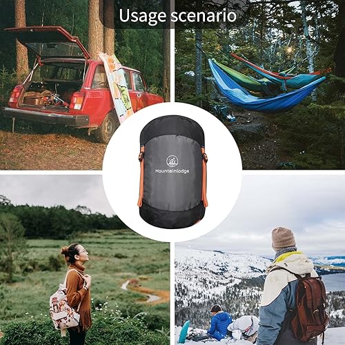 Miniatura 5 de Saco de compresión de 10L13L17L24L33L, saco de dormir ultraligero para guardar cosas, proteger tu saco de dormir para viajes, campamento, senderismo