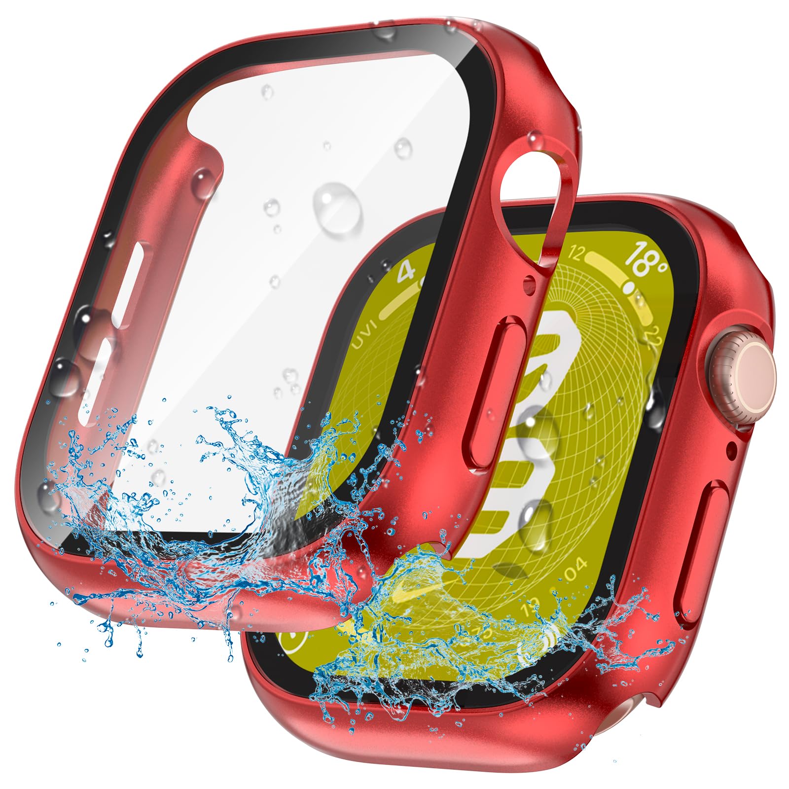 Photo 1 of YIJDACASE 2 in 1 Waterproof Case for Apple Watch Screen Protector SE SE 2 SE 3(2025) Series 4 5 6 40mm Built-in Tempered Glass [Overal Protective] Ultra-Thin PC Bumper Cover Compatible iWatch