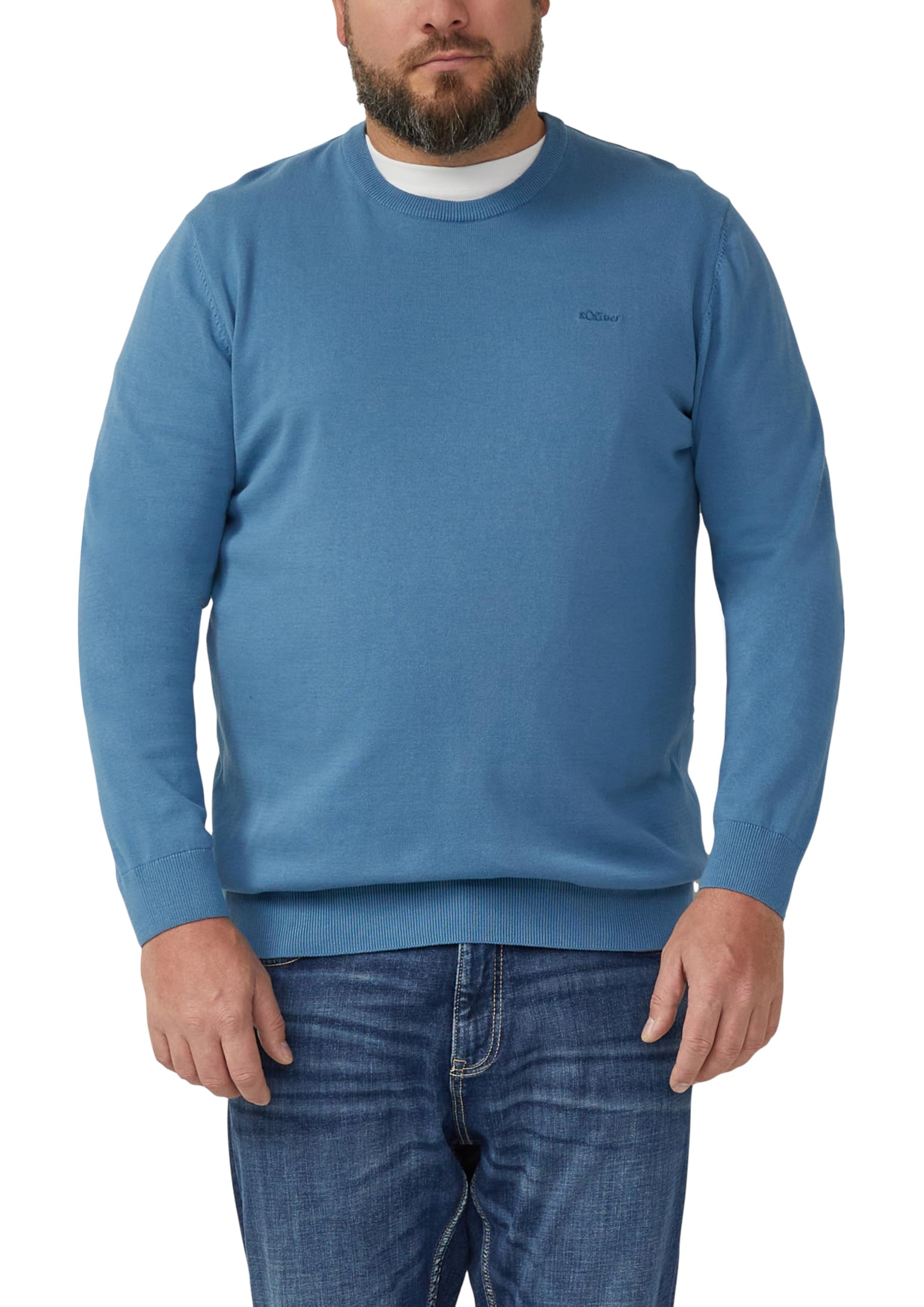 s.Oliver Strickpullover mit Logo-Stickerei