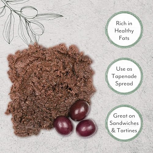 Miniatura 4 de Roland Foods Pasta de aceitunas negras, alimentos importados especiales, tarro de 3 onzas