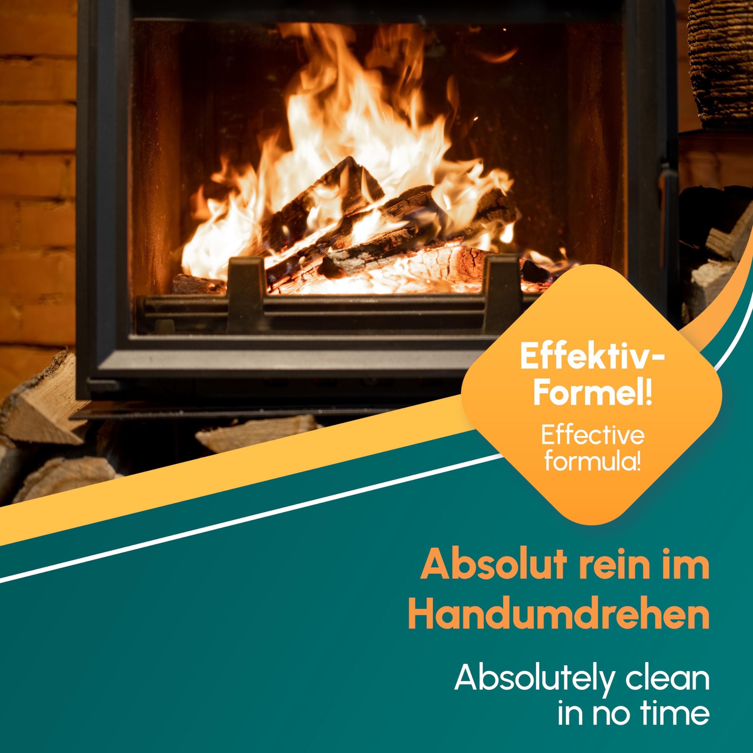 INOX® - Starker Kaminscheibenreiniger 5L Kanister | Perfekter Entrußer für Ihren Kaminofen | Ofenglasreiniger - entfernt Ruß, Rauchharz, Öl, & Fett auf Backofenscheiben