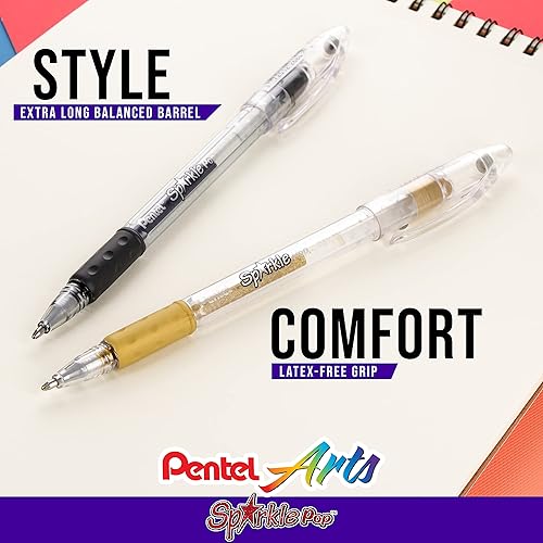 Miniatura 3 de Pentel Sparkle Pop K91-DP - Bolígrafo de gel metálico, (0.039 pulgadas), línea llamativa, rosa