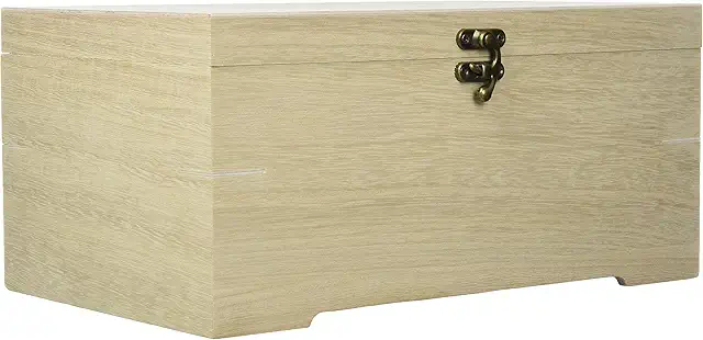 Coffret en Bois à 6 Compartiments pour Bijoux et Couture - 28x18x13.5 cm