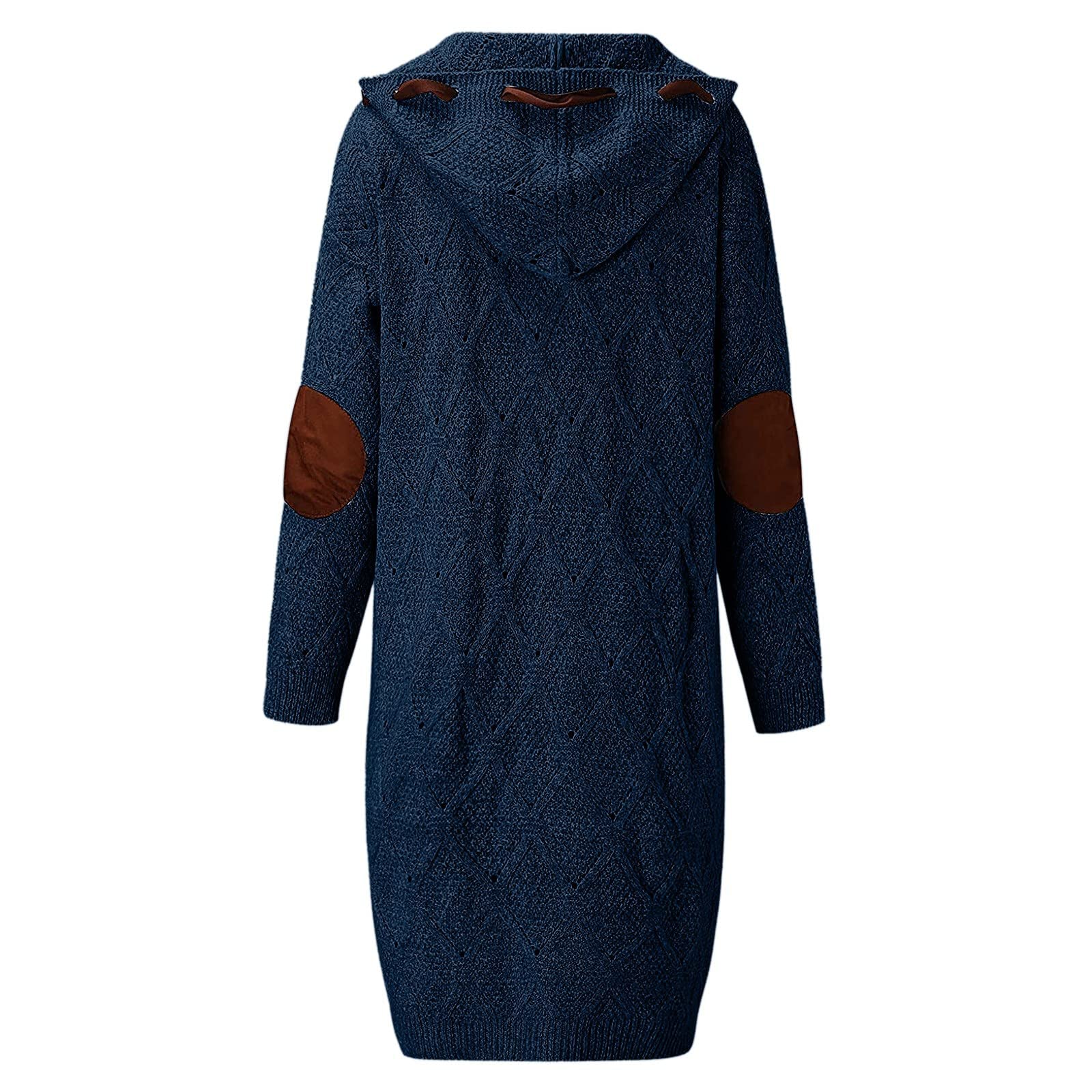 IQYU Cardigan da donna, lungo, oversize, giacca da montagna, cardigan autunnale, a maniche lunghe, elegante, da donna, taglie grandi, estivo, da donna, a maglia lunga
